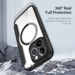 For iPhone 14 Pro Leather Case DUX DUCIS Skin X Pro Series Flip Cover Compatible with MagSafe