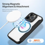 For iPhone 14 Pro Leather Case DUX DUCIS Skin X Pro Series Flip Cover Compatible with MagSafe