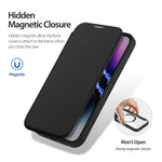 For iPhone 14 Pro Leather Case DUX DUCIS Skin X Pro Series Flip Cover Compatible with MagSafe