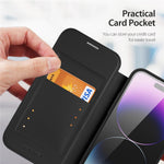 For iPhone 14 Pro Leather Case DUX DUCIS Skin X Pro Series Flip Cover Compatible with MagSafe
