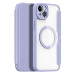 For iPhone 14 Plus Leather Case DUX DUCIS Skin X Pro Series Flip Cover Compatible with MagSafe