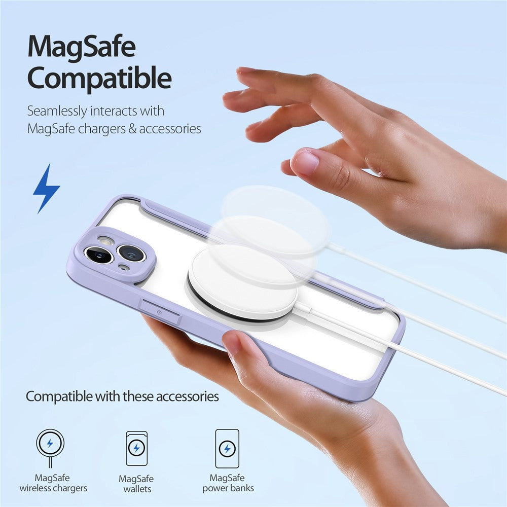For iPhone 14 Plus Leather Case DUX DUCIS Skin X Pro Series Flip Cover Compatible with MagSafe