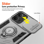 For Xiaomi Redmi 15C 4G (Global) (171mm) / Poco C85 4G (171mm) Case Slide Camshield Kickstand PC + TPU Phone Cover