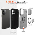 For Xiaomi Redmi 15C 4G (Global) (171mm) / Poco C85 4G (171mm) Case Slide Camshield Kickstand PC + TPU Phone Cover