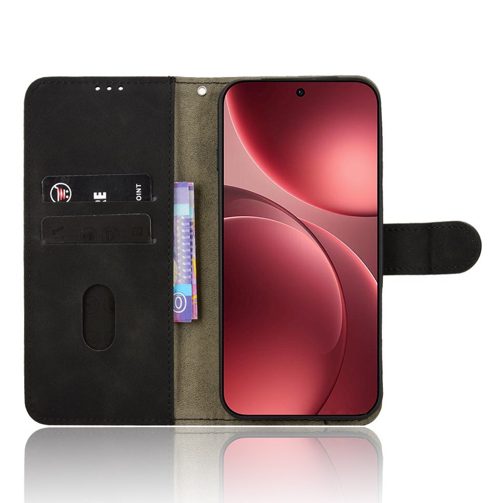 For Oppo Find X9 Pro 5G Leather Case Skin Feel Anti Drop Wallet Flip Phone Cover