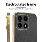 KADEM For OnePlus 15 5G Case Electroplating Silk Texture PU + TPU Phone Back Cover