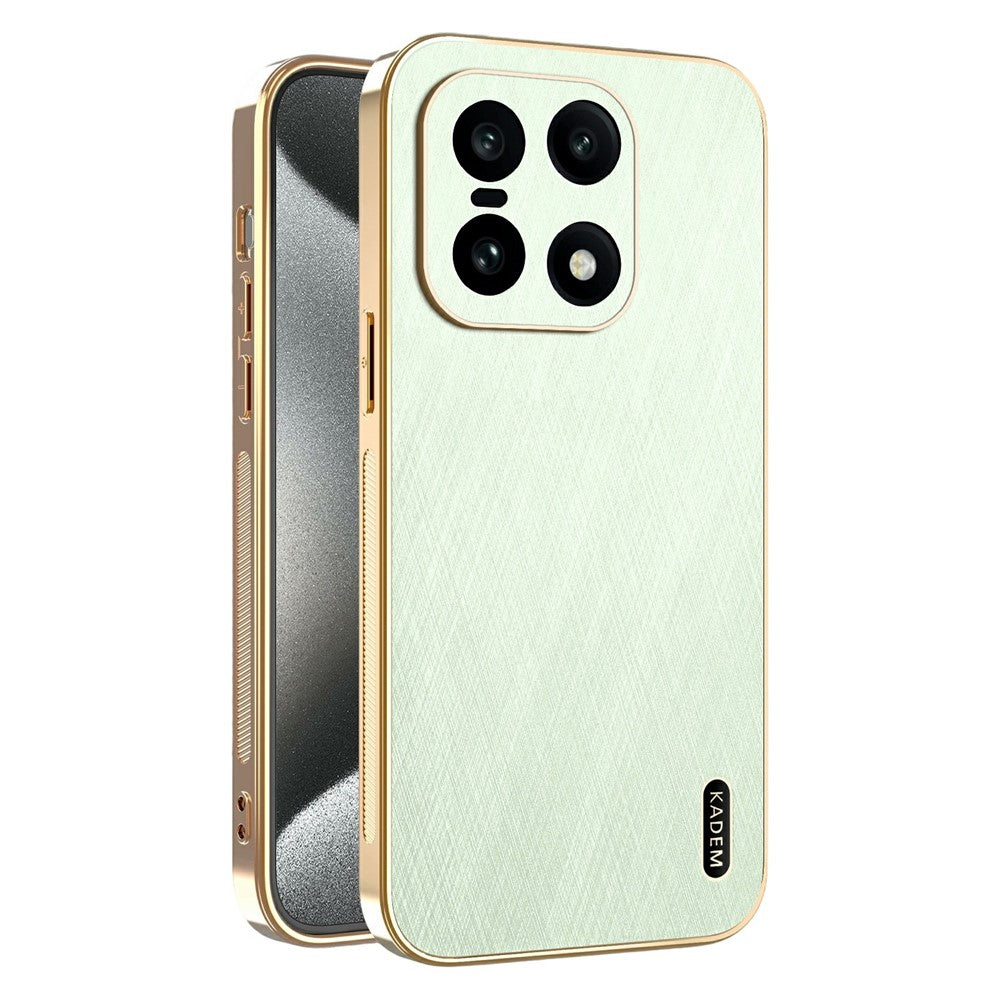 KADEM For OnePlus 15 5G Case Electroplating Silk Texture PU + TPU Phone Back Cover