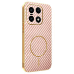 For OnePlus 15 5G Phone Case Carbon Fiber Textured Electroplated TPU Back Cover