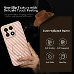 For OnePlus 15 5G Phone Case Carbon Fiber Textured Electroplated TPU Back Cover