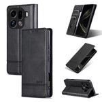 AZNS For Oppo Find X9 Pro 5G Case Cowhide Texture PU Leather Wallet Phone Cover