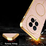 For Honor Magic8 5G Phone Case Carbon Fiber Textured Electroplated TPU Back Cover