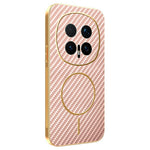 For Honor Magic8 Pro 5G Phone Case Carbon Fiber Textured Electroplated TPU Back Cover
