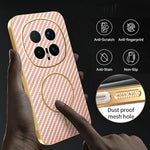 For Honor Magic8 Pro 5G Phone Case Carbon Fiber Textured Electroplated TPU Back Cover