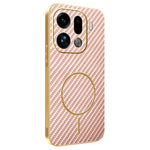For Oppo Find X9 Pro 5G Phone Case Carbon Fiber Textured Electroplated TPU Back Cover
