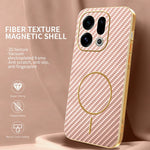 For Oppo Find X9 5G Phone Case Carbon Fiber Textured Electroplated TPU Back Cover