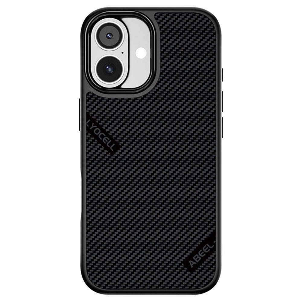 ABEEL CF-Lyocell Series Case Compatible with MagSafe for iPhone 17 - Microfiber + PC + E-TPU Phone Cover