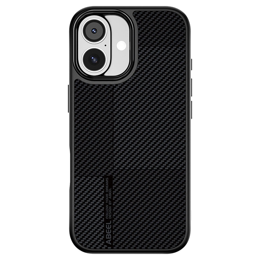 ABEEL CF-Lyocell Series Case Compatible with MagSafe for iPhone 17 - Microfiber + PC + E-TPU Phone Cover