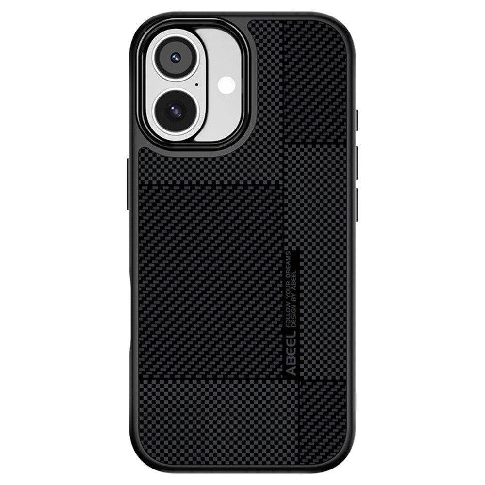 ABEEL CF-Lyocell Series Case Compatible with MagSafe for iPhone 17 - Microfiber + PC + E-TPU Phone Cover