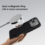 ABEEL CF-Lyocell-serien til iPhone 18 Pro / 17 Pro cover, kompatibel med MagSafe Microfiber + PC + E-TPU telefoncover