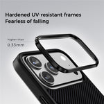 ABEEL CF-Lyocell-serien til iPhone 18 Pro / 17 Pro cover, kompatibel med MagSafe Microfiber + PC + E-TPU telefoncover