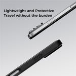 ABEEL CF-Lyocell-serien til iPhone 18 Pro / 17 Pro cover, kompatibel med MagSafe Microfiber + PC + E-TPU telefoncover