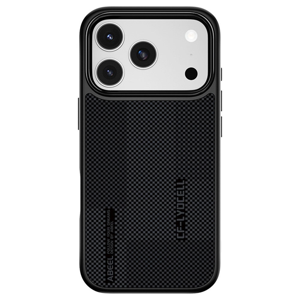 ABEEL CF-Lyocell-serien til iPhone 18 Pro / 17 Pro cover, kompatibel med MagSafe Microfiber + PC + E-TPU telefoncover