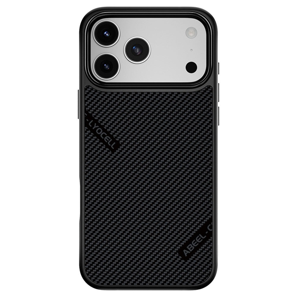 ABEEL CF-Lyocell-serien til iPhone 18 Pro Max / 17 Pro Max etui kompatibel med MagSafe mikrofiber + PC + E-TPU telefoncover