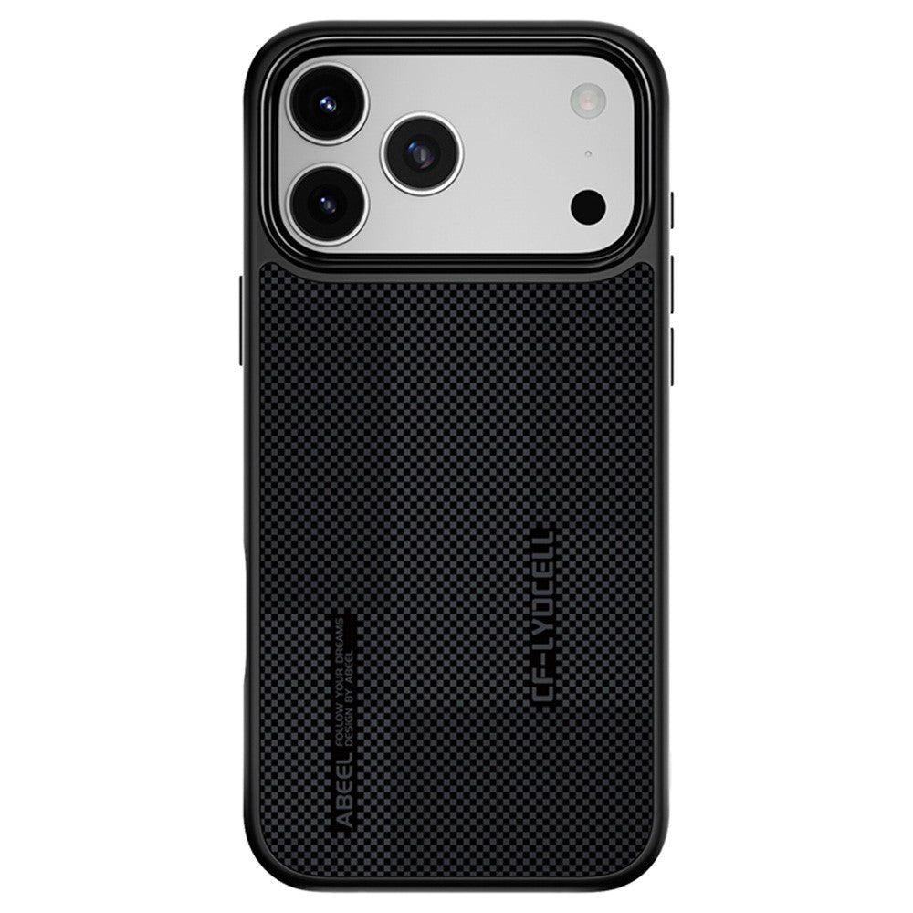 ABEEL CF-Lyocell-serien til iPhone 18 Pro Max / 17 Pro Max etui kompatibel med MagSafe mikrofiber + PC + E-TPU telefoncover
