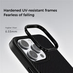 ABEEL CF-Lyocell Series For iPhone 16 Case Compatible with MagSafe Microfiber + PC + E-TPU Phone Cover
