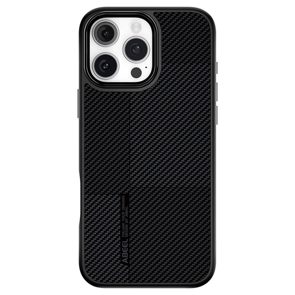 ABEEL CF-Lyocell Series Til iPhone 16 Pro Max Cover Kompatibel med MagSafe Mikrofiber + PC + E-TPU Telefoncover