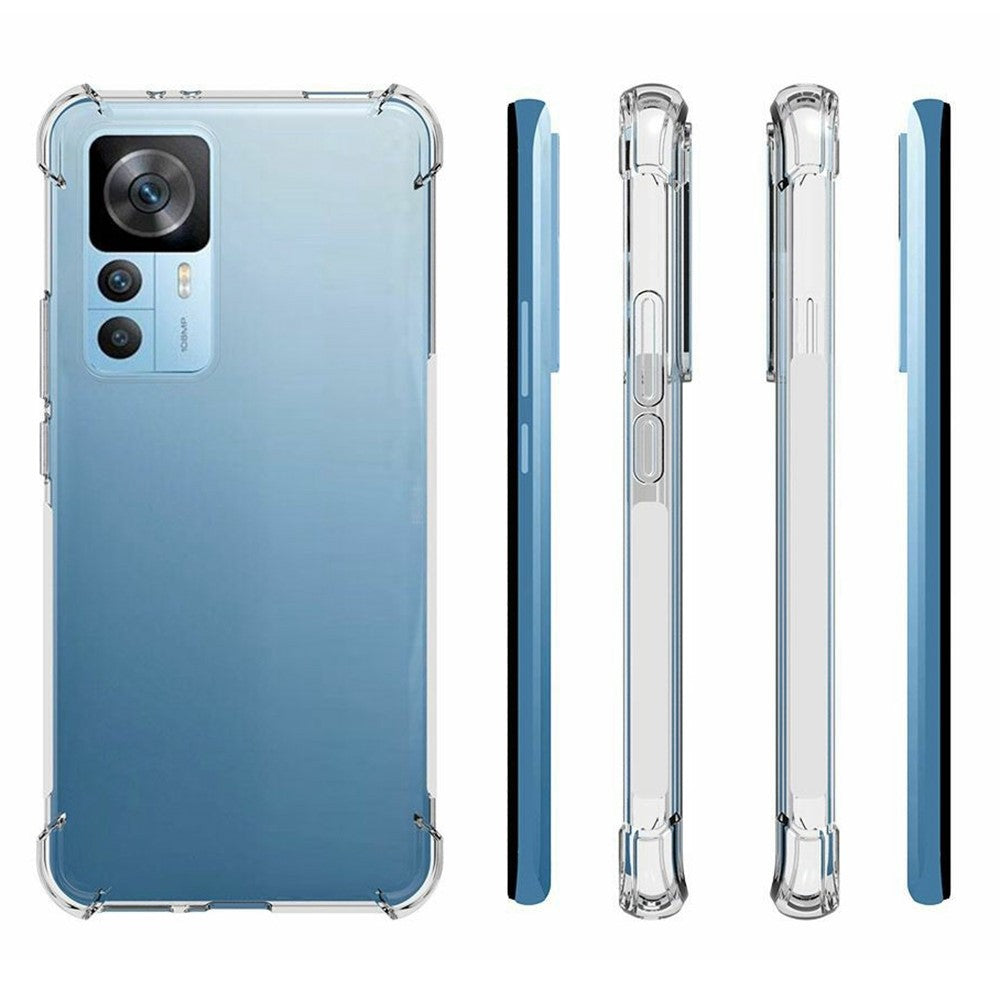 For Xiaomi Redmi K50 Ultra 5G / 12T 5G Crystal Clear Phone Case Corner Protection Soft TPU Anti-Slip Cover
