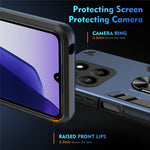 For Honor 400 Smart 5G / X7d 4G cover PC + TPU Drop Defend telefoncover med ringstativ