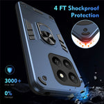 For Honor 400 Smart 5G / X7d 4G cover PC + TPU Drop Defend telefoncover med ringstativ