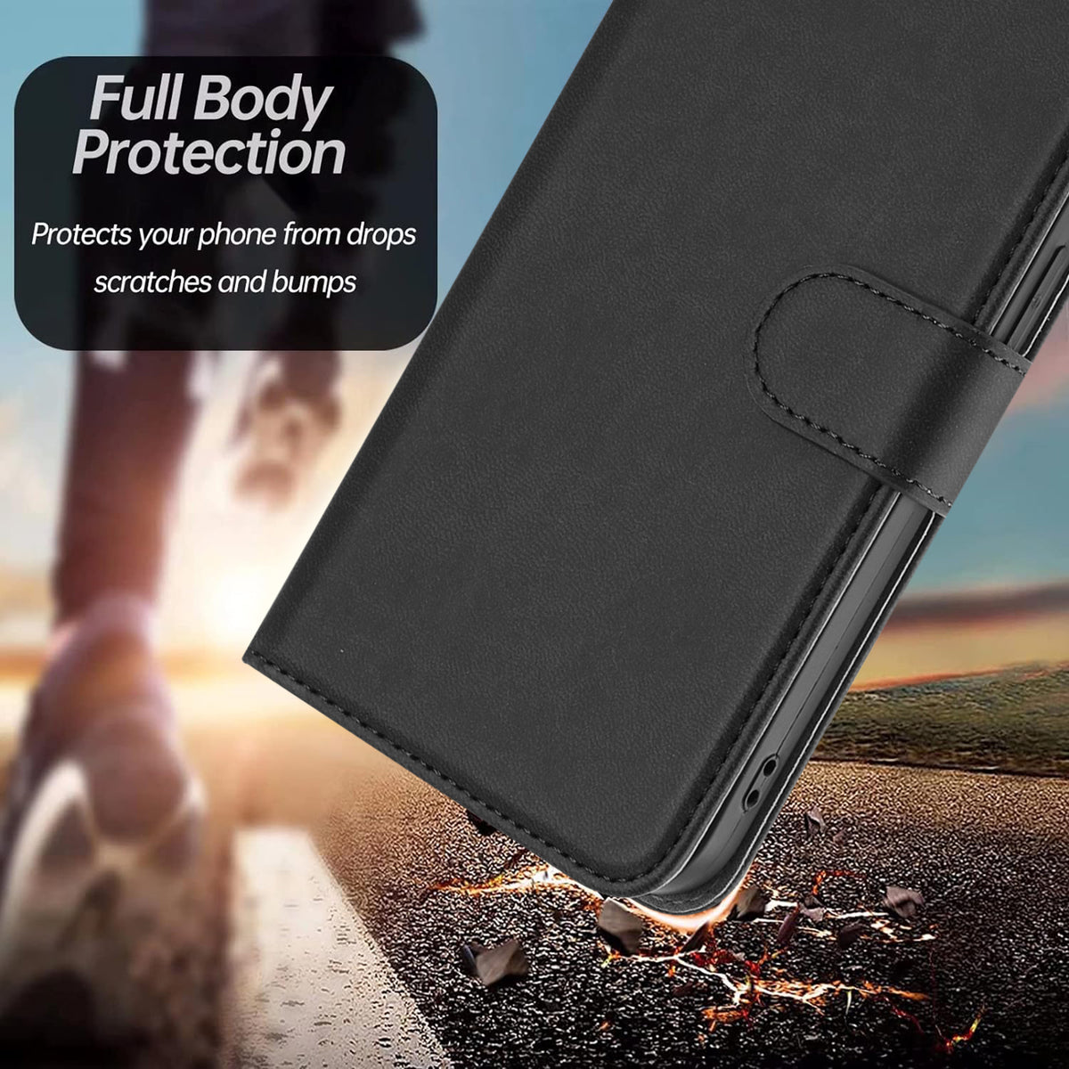 For Honor Magic8 Lite 5G / X9d 5G / X70 5G Leather Case Solid Color Phone Cover with Wallet