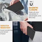 For Honor Magic8 Lite 5G / X9d 5G / X70 5G Leather Case Solid Color Phone Cover with Wallet