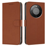 For Honor Magic8 Lite 5G / X9d 5G / X70 5G Leather Case Solid Color Phone Cover with Wallet
