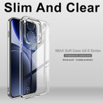 IMAK UX-5-serien för Oppo Find X9s 5G / Find X9 5G genomskinligt TPU-mobilskal skyddande mobilfodral