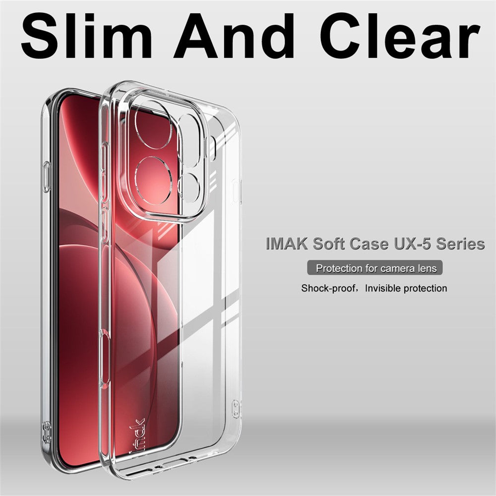 IMAK UX-5 Series For Oppo Find X9 Pro 5G Transparent TPU Phone Case Protective Phone Cover