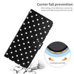 For Samsung Galaxy S26 Ultra Leather Case Polka Dot Pattern Wallet Stand Folio Phone Cover