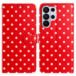 For Samsung Galaxy S26 Ultra Leather Case Polka Dot Pattern Wallet Stand Folio Phone Cover
