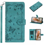 For Xiaomi 17 Case Garden Imprinted PU Leather Wallet Phone Cover with Wrist Strap