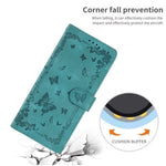 For Xiaomi 17 Case Garden Imprinted PU Leather Wallet Phone Cover with Wrist Strap