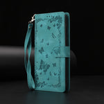 For Xiaomi 17 Case Garden Imprinted PU Leather Wallet Phone Cover with Wrist Strap