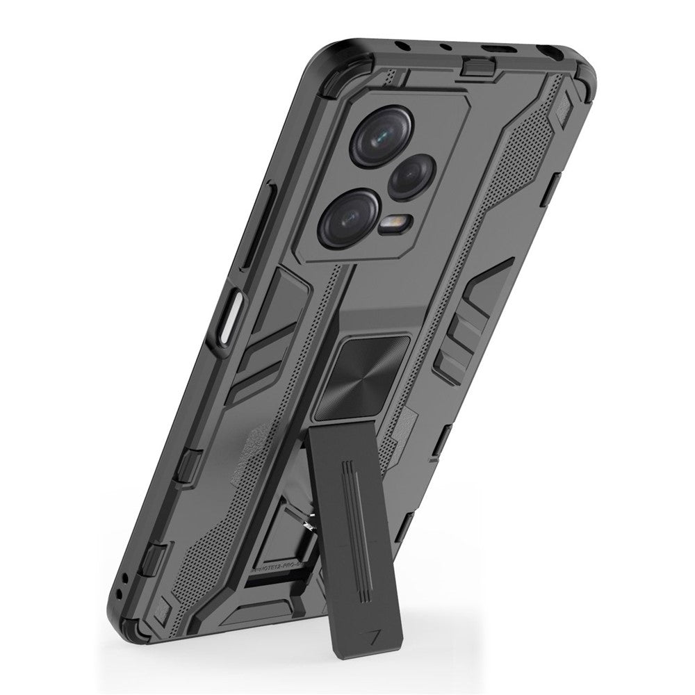 For Xiaomi Redmi Note 12 Pro 5G Hybrid Soft TPU Hard PC Non-slip Protective Case Kickstand Anti-Scratch Phone Cover