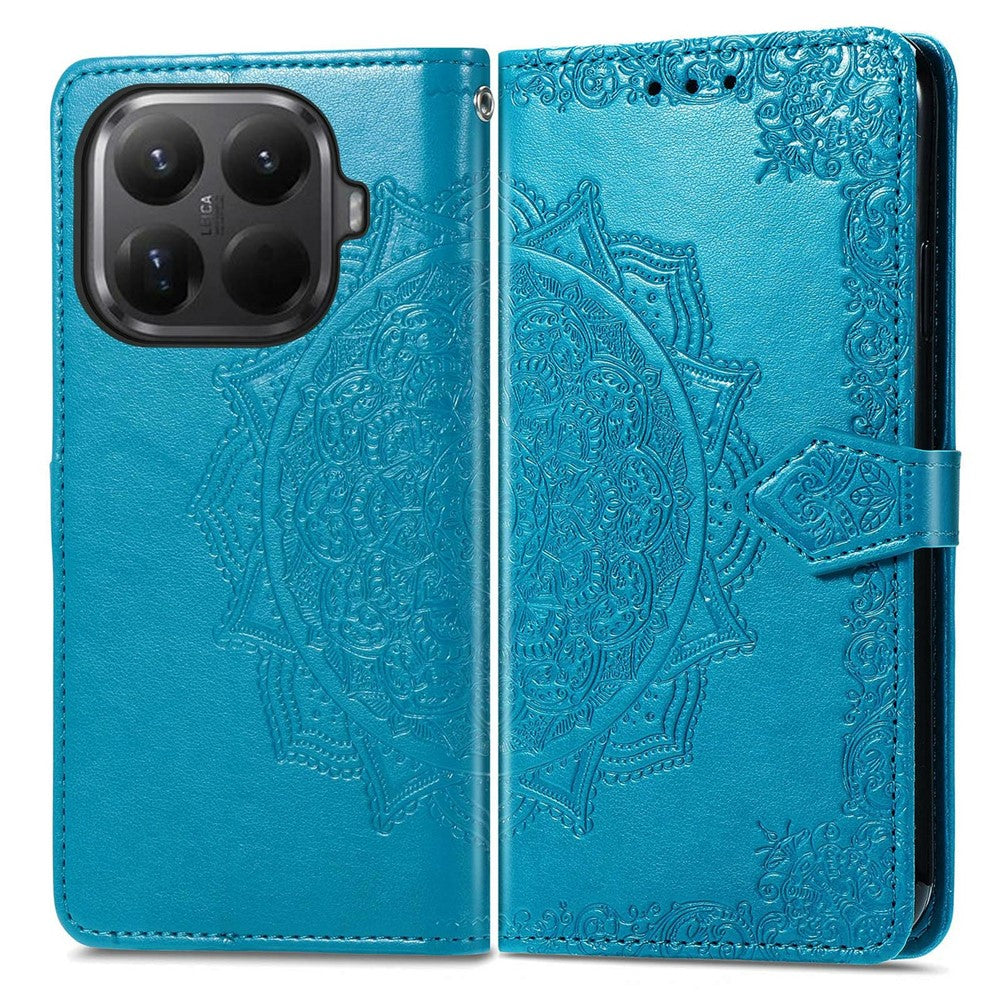 Xiaomi 15T Pro-skal Plånboksfodral Mandala Blomma Lädermobilfodral Stativvy