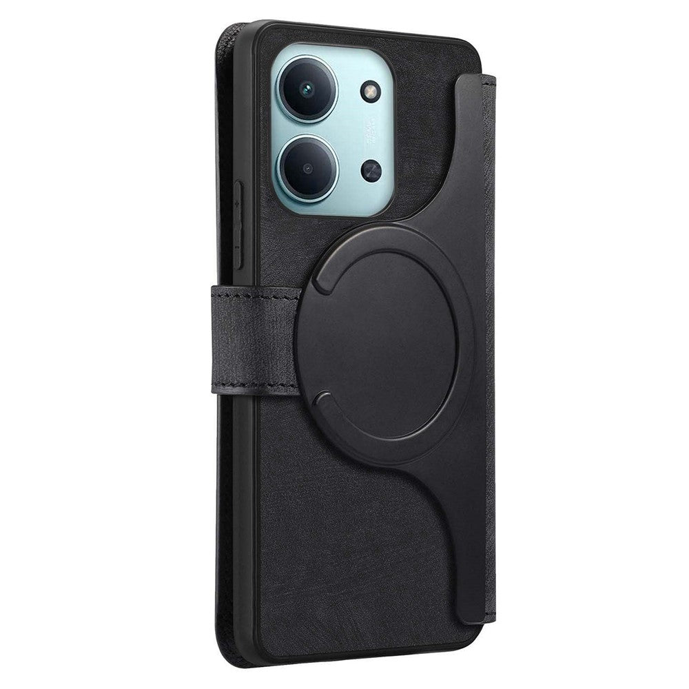 CASENEO MW-03 Detachable Wallet Case For Xiaomi Poco C85 4G (171mm) / Redmi 15C 4G (Global) (171mm) Leather + TPU Phone Cover