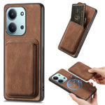 Magnetic Case For Xiaomi Poco C85 4G (171mm) / Redmi 15C 4G (Global) (171mm) Retro Leather + TPU Phone Cover with Detachable Card Slot