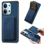 Magnetic Case For Xiaomi Poco C85 4G (171mm) / Redmi 15C 4G (Global) (171mm) Retro Leather + TPU Phone Cover with Detachable Card Slot