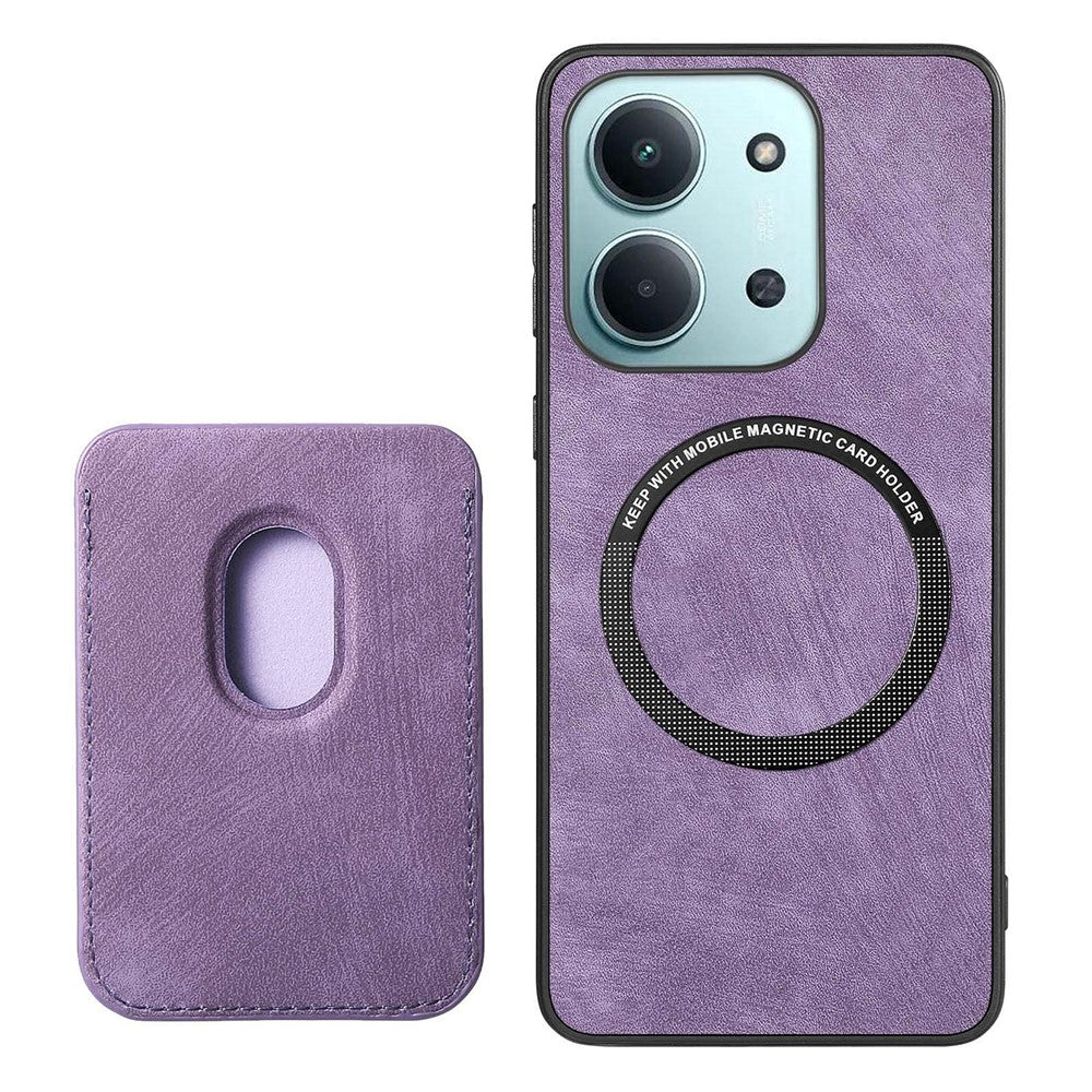 Magnetic Case For Xiaomi Poco C85 4G (171mm) / Redmi 15C 4G (Global) (171mm) Retro Leather + TPU Phone Cover with Detachable Card Slot