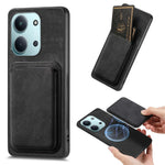 Magnetic Case For Xiaomi Poco C85 4G (171mm) / Redmi 15C 4G (Global) (171mm) Retro Leather + TPU Phone Cover with Detachable Card Slot